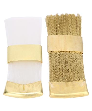 Copper Wire Drill Bit Cleaner Copper Wire Nylon Nail Art Bits Cleaning Brush Lightweight for Home Use