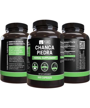 Chanca Piedra 365 Capsules - Pure Original Ingredients, Lab Verified, No Fillers - 365 Count - Buy Online on GoSupps.com