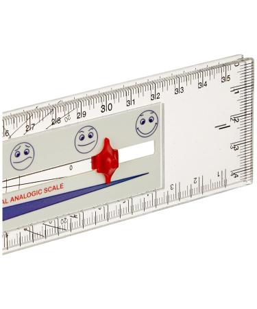Gima Goniometer with Pain Scale Ruler - 203x45 mm Plastic | International Shipping Available - Buy Online on GoSupps.com