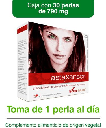 Astaxansor - Powerful Eye Protection with Astaxanthin | 30 Pearls of 790mg - Shop Internationally - Buy Online on GoSupps.com