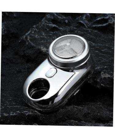 Shop Mini Electric Shaver for Men - Portable Trimmer Back Shaver & Nose Hair Remover | Travel-Friendly Razor in Silver - Buy Online on GoSupps.com