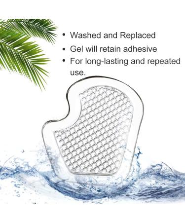 Kimihome Metatarsal Pads 8 Count Gel Cushions - Protect & Relieve Ball of Foot Pain - 4 Pairs - Buy Online on GoSupps.com