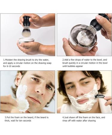 Fomiyes Men's Facial Care Razor Set | Badger Shaving Brushes Bowl & Holder | Perfect for Beard Shaving - Buy Online on GoSupps.com
