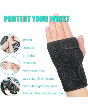Wrist Sleep Support Brace with Splints - Hand Support for Carpal Tunnel, Arthritis, Tendonitis - Pain Relief & Recovery - Adjustable One Size Left Hand - Buy Online on GoSupps.com