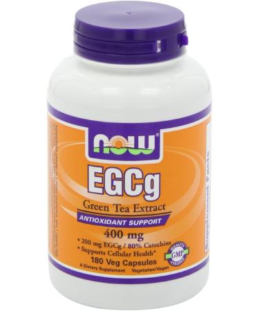 NOW Foods EGCg Green Tea Extract 400mg 180 Veg Capsules Pack of 3 - Buy Online on GoSupps.com