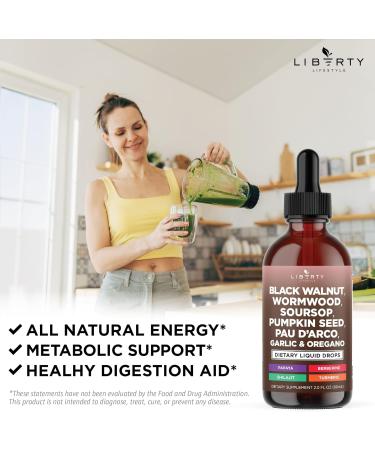 Defend Wormwood Black Walnut Cleanse for Humans Drops Liquid Soursop Garlic Pumpkin Seed PAU D'Arco Oil of Oregano Turmeric Berberine Neem Extract Hull Bark Tincture - 4 OZ 4 Fl. Oz (Pack of 2) - Buy Online on GoSupps.com