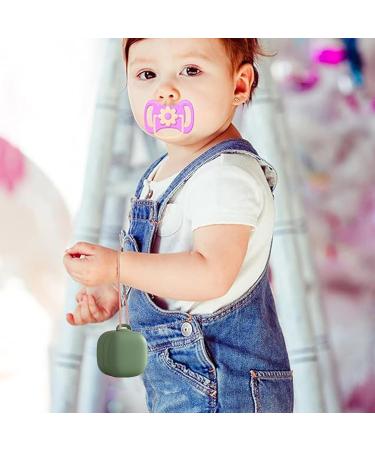 Silicone Pacifier Container | Travel-Friendly Dustproof Cover for Newborns & Kids | Tsuchiya Green - Buy Online on GoSupps.com