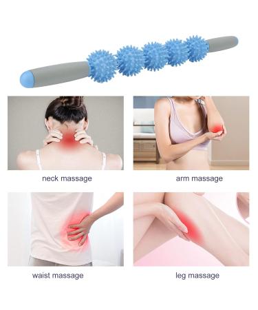 Angrek Muscle Relaxation Scooter - Five Balls Fascia Blaster & Massage Roller | Light Blue - Buy Online on GoSupps.com