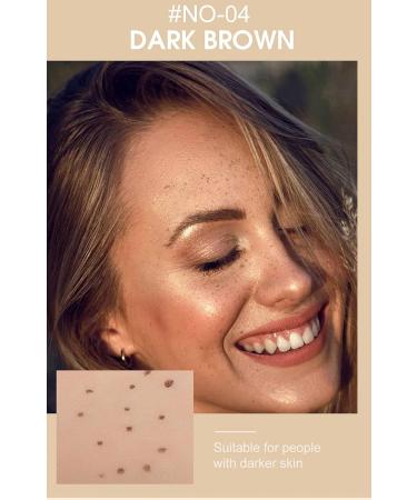 Freckle Pen Waterproof Long-Lasting Soft Spot Makeup - Dark Brown #04 | Natural Sun-Kissed Look in 1PC - Buy Online on GoSupps.com