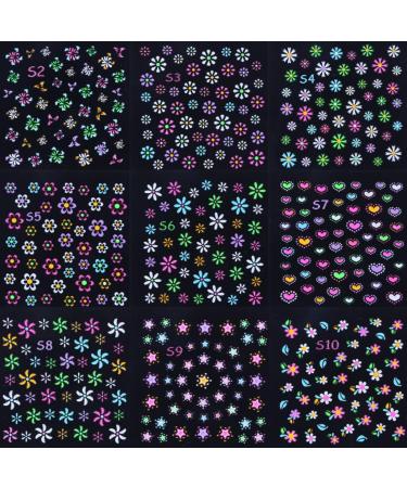 LALAFINA Manicure Set Makeup Set Makeup Set Luminous Nail Art luminous nail art floral nail decals glow in the dark nail art Stickers Self- Adhesive Nail Kits Nail Kits Nail Kit - Buy Online on GoSupps.com