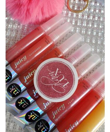 Glam Lux Nicka K Juicy Lip Shimmer Lip Gloss Set + Keychain Gifts for Women, Aunts, Teens & Moms - Pack of 8 - Buy Online on GoSupps.com