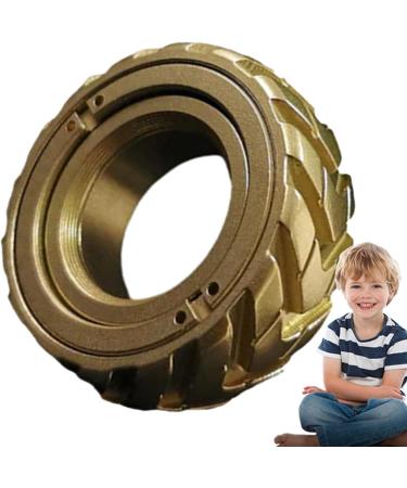 Shop Tire Profile Spinner Ring | Rotating Mechanical Jewelry for All Ages - Stainless Steel Gold - Buy Online on GoSupps.com