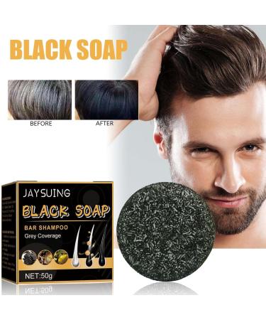  Orgrul Set of 2 glossy grey soaps for grey hair revitalizing black soap for grey hair solid shampoo for grey hair 50g - Buy Online on GoSupps.com