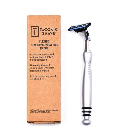 Taconic Shave Heavyweight Triple Blade Razor - Compatible with Gillette Sensor & Sensor Excel - 1 Preloaded Blade - Buy Online on GoSupps.com
