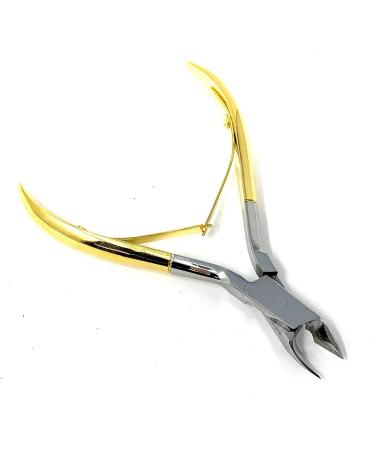 Inkgrafix Nail Nippers - Gold - Special Head - Surgical Steel Clippers Manicure Pedicure - with Feather - IG24886 - Buy Online on GoSupps.com