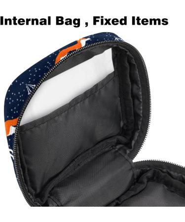 Shop Cute Orange Fox Binding Bags - Christmas Tree Pattern Tampon Storage for Women - Buy Online on GoSupps.com