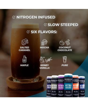 Greenberry Roaster's Pure Nitro Canned Cold Brew Coffee - 4-Pack - Buy Online on GoSupps.com
