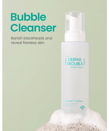 Derma Trouble Bubble Cleanser - Gentle Low-pH Acne Cleanser (5.46oz) | Korean Skincare for Comedonal Acne Removes Sebum & Impurities - Buy Online on GoSupps.com