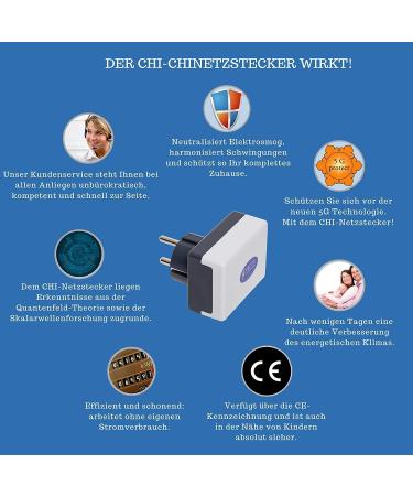 CHI Power Plug - Electrosmog Prevention 5G Optimized Covers Up to 110 sqm - Made in Germany | International Shipping - Buy Online on GoSupps.com