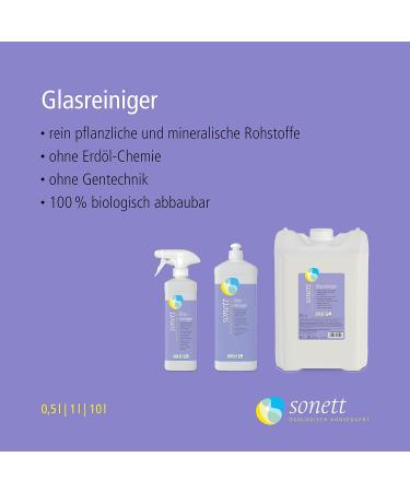 Sonett Glass Cleaner 500ml - Eco-Friendly & Streak-Free | International Shipping Available - Buy Online on GoSupps.com