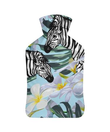 Striped Horse Hot Water Bottle With Cover Plush Bed Bottle Hand Warmer For Adults And Children 26.5X15.3cm