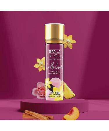 So... Unique Vanilla Candy Body Mist - Delightful Perfume for Women - Sweet Fruity Vanilla Perfume with Peach and Rose - Gifts for Women - 5.1 oz 5.1 Fl Oz (Pack of 1) Vanilla Candy - Buy Online on GoSupps.com