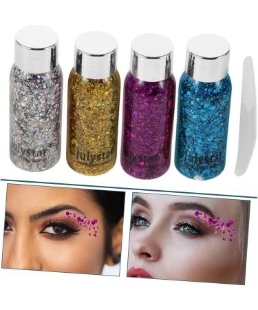 HAPINARY 4pcs Set Colorful Eye Shadow Body Glitter Spray Glitter Body Lotion Rainbow Face Glitter Liquid - Buy Online on GoSupps.com