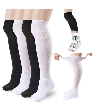 8 Pack Replacement Sock Liner for Orthopedic Walking Boots Walker Brace Worn in Air Cam Walkers and Fracture Boot Casts Reinforced Towel Bottom Seamless Pressure Socks One Size Unisex High Top - Buy Online on GoSupps.com