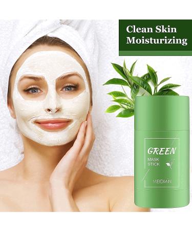 2PC Green Tea Purifying Clay Stick Mask | Oil Control & Anti-Acne | Deep Cleansing for All Skin Types | Blackhead Remover - Buy Online on GoSupps.com