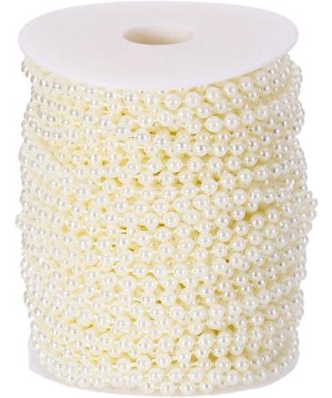 Sooyee 5mm Faux Pearl Beads Garland - 108 Feet Roll Ivory - Wedding Party Decoration DIY Crafts - Buy Online on GoSupps.com