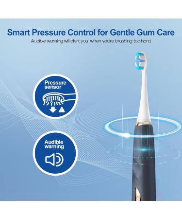 Seago SG2753 Electric Toothbrush - 8 Brush Heads Pressure Sensor 5 Modes Replacement Reminder | International Shipping Available - Buy Online on GoSupps.com