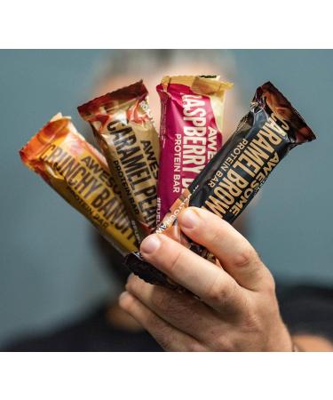 Awesome Supplements Protein Bars by Ben Coomber 17-20g of Protein 100% Plant Based Triple Layered 4 Texture Bar Gluten Free & Diary Free Caramel Brownie - Buy Online on GoSupps.com
