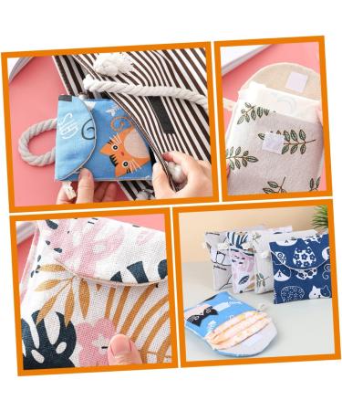 Healifty 20 Pcs Sanitary Napkin Storage Bag - Leaf Knitted Fabric, Gray Bottom - Pack of 4 (1 Count) - Buy Online on GoSupps.com