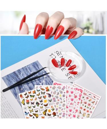 720PCS Almond Press on Nails Medium MORGLES - 24 Colors False Nails with Glue Adhesive Tabs, Tweezer, Medium Glossy Almond -10 Sizes - Buy Online on GoSupps.com