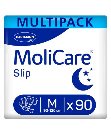 Molicare Slip Night: Incontinence slip for women and men with severe urine and stool incontinence Gr.M (80-120) 3x30 piece Night M 90 pieces