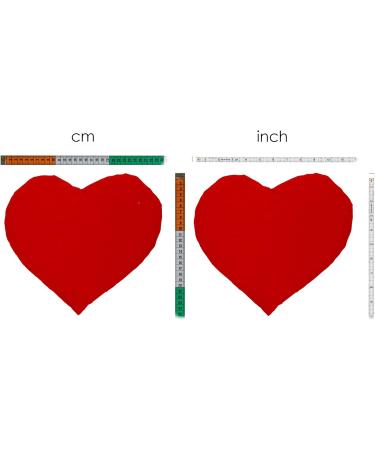 Organic Red Rapeseed Heart Pillow | 30x25cm Heat Cushion & Grain Pillow - Perfect Charming Gift - Buy Online on GoSupps.com