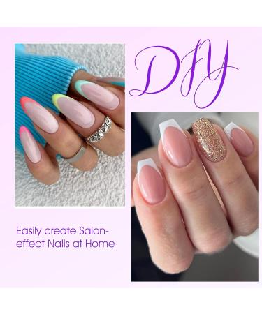 Gel Nail Extension Kit - 6 in 1 Acrylic Extension Set with 240PCS Almond & Coffin Nail Tips, Glue Gel, and Portable UV Light - DIY Manicure Essentials - Buy Online on GoSupps.com