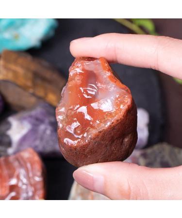 3 lbs Bulk Rough Madagascar Stones Mix - Large Natural Raw Stones for Tumbling, Cabbing, and Crystal Healing - Buy Online on GoSupps.com