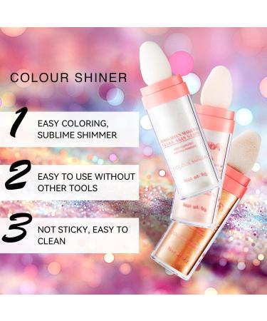 White Moonbeam Highlighter Stick - Natural Glow for Face & Body - Fairy Glitter Sparkle - 1.69 oz - Buy Online on GoSupps.com
