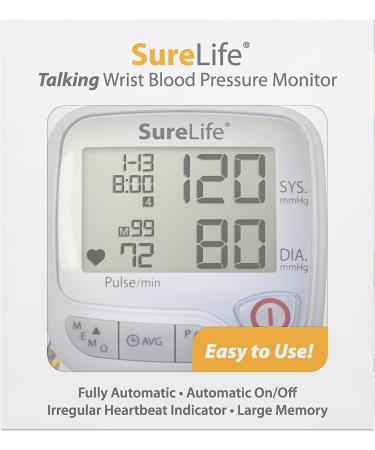 SureLife Premium Talking Wrist Blood Pressure Monitor - 1 Box - Buy Online on GoSupps.com