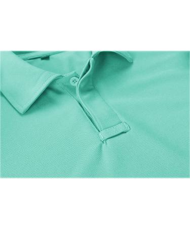 GEEK LIGHTING Men's Polo Shirt - Sport Casual Short Sleeve Golf Tennis T-Shirt - Turquoise Blue XL - Buy Online on GoSupps.com