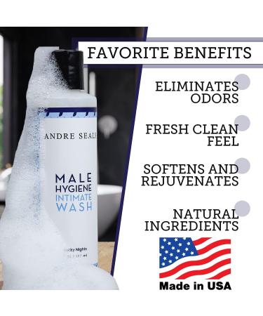 Andre Seals Mens Intimate Wash | Lucky Nights Scent | Hydrating Genital Care | Eliminates Odor | All-day Freshness - Buy Online on GoSupps.com