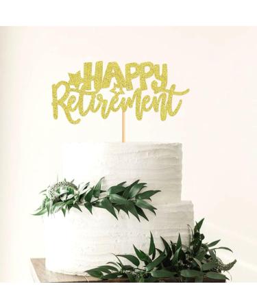 Keaziu 1PCS Happy Retirement Cake Toppers New Journey Begins Welcome 7 day Weekend Adventure Begins Cupcake Picks Retirement Theme Farewell Birthday Party Cake Decorations Supplies Gold Gold 1-2024 - Buy Online on GoSupps.com