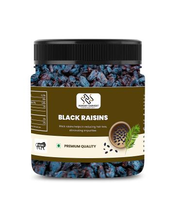 Hungry Harvest Fresh and Healthy Dry Fruit Afghani Seedless Black Raisins 400gms_Packing May Vary