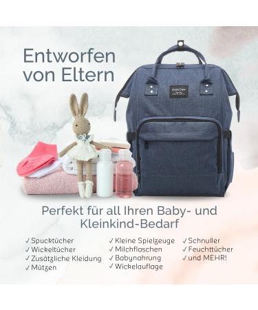 KiddyCare Wrap Backpack - 15 Pockets Durable Baby Wrap High-Quality Maternity Bag with Isotherm Bottle Compartment - Green - Buy Online on GoSupps.com