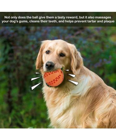 Buy 2 Blue & Orange Natural Rubber Dog Feeding Balls | Treats & Snack Toys for Small & Medium Dogs - Enhance Intelligence Playtime! - Buy Online on GoSupps.com