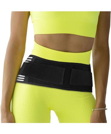 Sacroiliac Hip Belts for Women and Men- SI Joint Hip Belt for Relief Sciatic Pelvic Lower Back Pain- Inner Anti-Slip Strip Stabilizes SI Joint - Trochanter Belt Regular 25''-42'' Black Regular 25''-42''