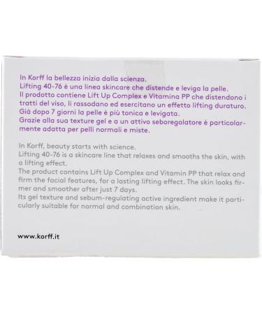 Korff Lifting Face Cream antiage 4076 for normal and combination skin 50 ml - Buy Online on GoSupps.com