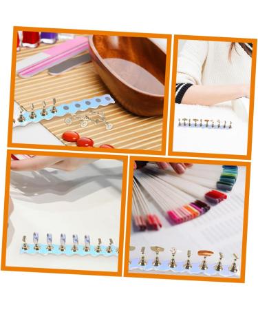 FOMIYES 2 Sets Fake Nails Nail Tools Press on False Nails Holder Nail Display Stand Nail Stands Press on Nail Holder Nail Holder for Painting Nails Base Piece Easel Metal Artificial - Buy Online on GoSupps.com