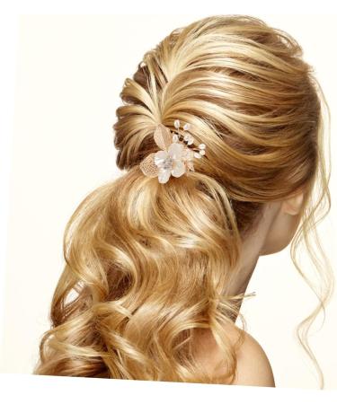 Mikinona Gold Leaf Side Comb Wedding Bride Headpiece Decorative Hair Combs Girl Headpiece Comb for Bridesmaid Hair Comb for Bride Hair Comb for Side Comb Headpiece Hair Comb Clip - Buy Online on GoSupps.com